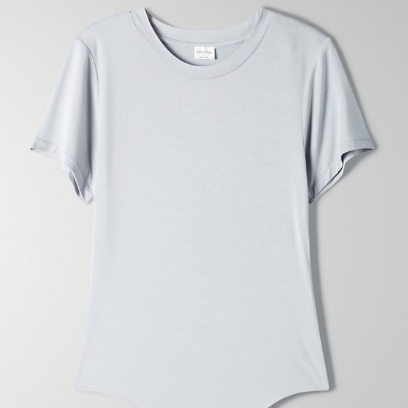 Aritzia Wilfred Free⎜BABY TEE BODYSUIT⎜MARBLE GREY - Picture 1 of 13